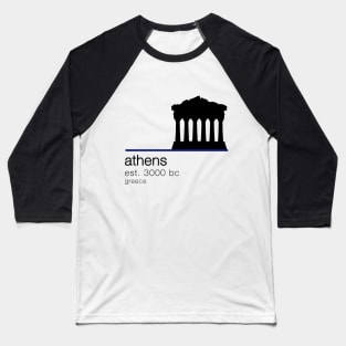 Athens Parthenon Baseball T-Shirt